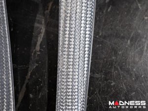 Alfa Romeo Giulia Steering Wheel Trim - Carbon Fiber - Lower Trim Set - White Candy - QV Model Alfa Romeo Giulia Steering Wheel Trim - Carbon Fiber - Lower Trim Set - White Candy - QV Model